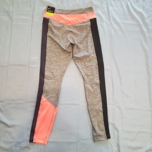 Nike Pants Women's Medium Multi Color One Color-Blocked Heathered 7/8 Leggings - Picture 5 of 11